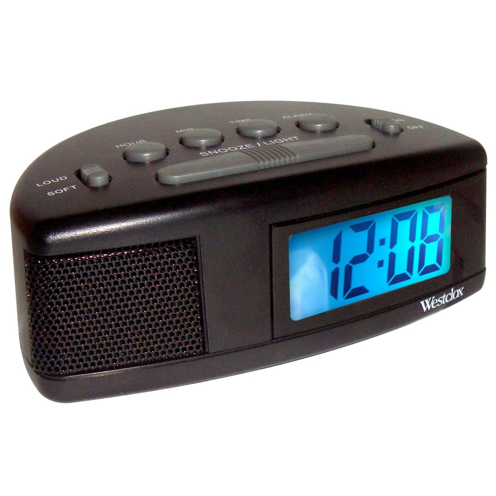 Westclox Extra Loud Alarm Clock for Heavy Sleepers, Easy-to-Read LCD 1, Black gallery