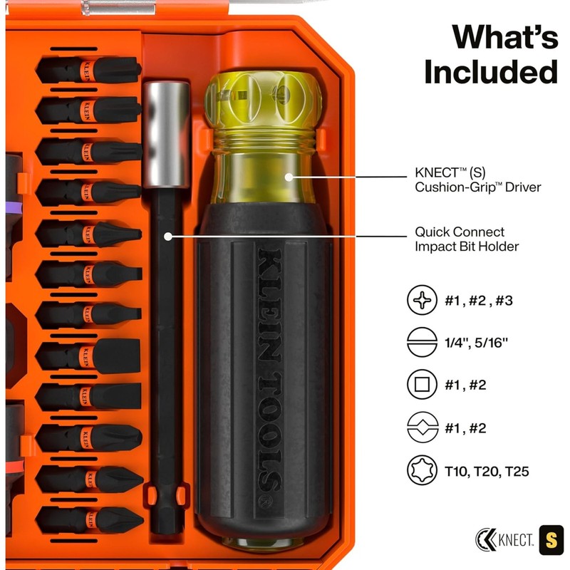 Klein Tools 65302KNECT KNECT Pass-Through and Impact Socket Set, SAE and Metric gallery