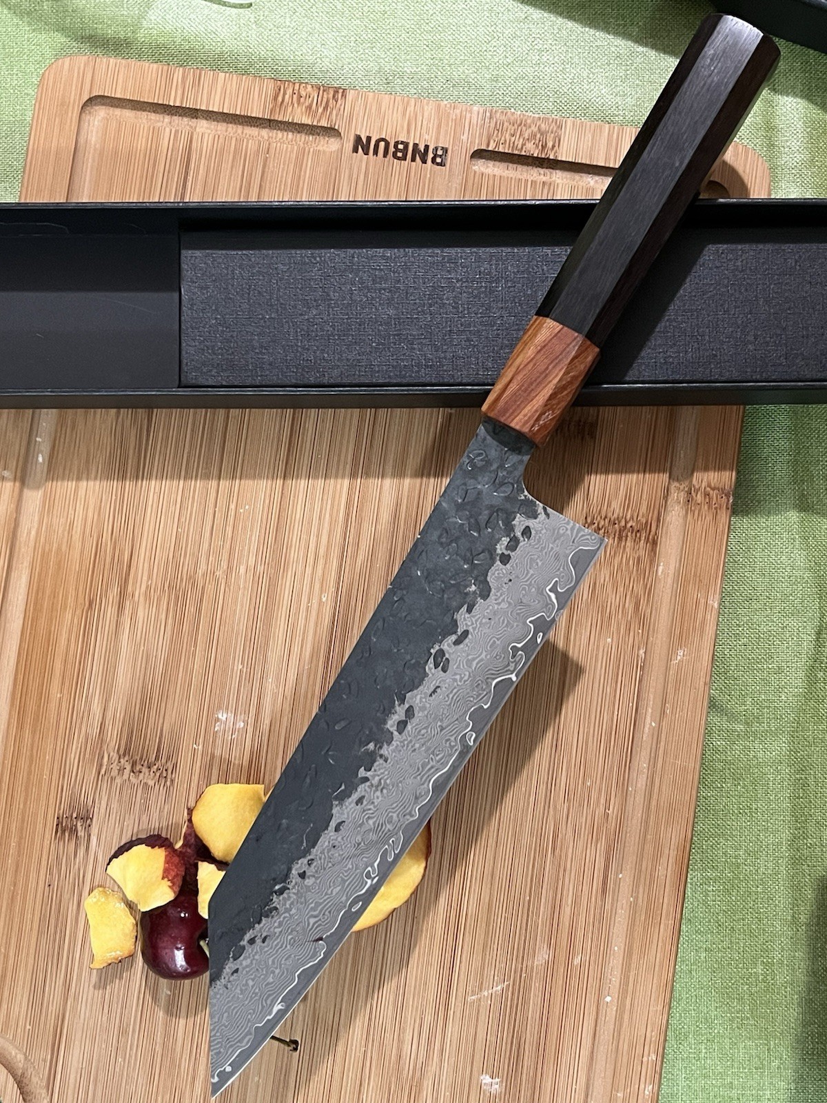 8.3inch Master Handmade Damascus VG10 Kiritsuke Chef Knife Ebony Handle Kitchen gallery