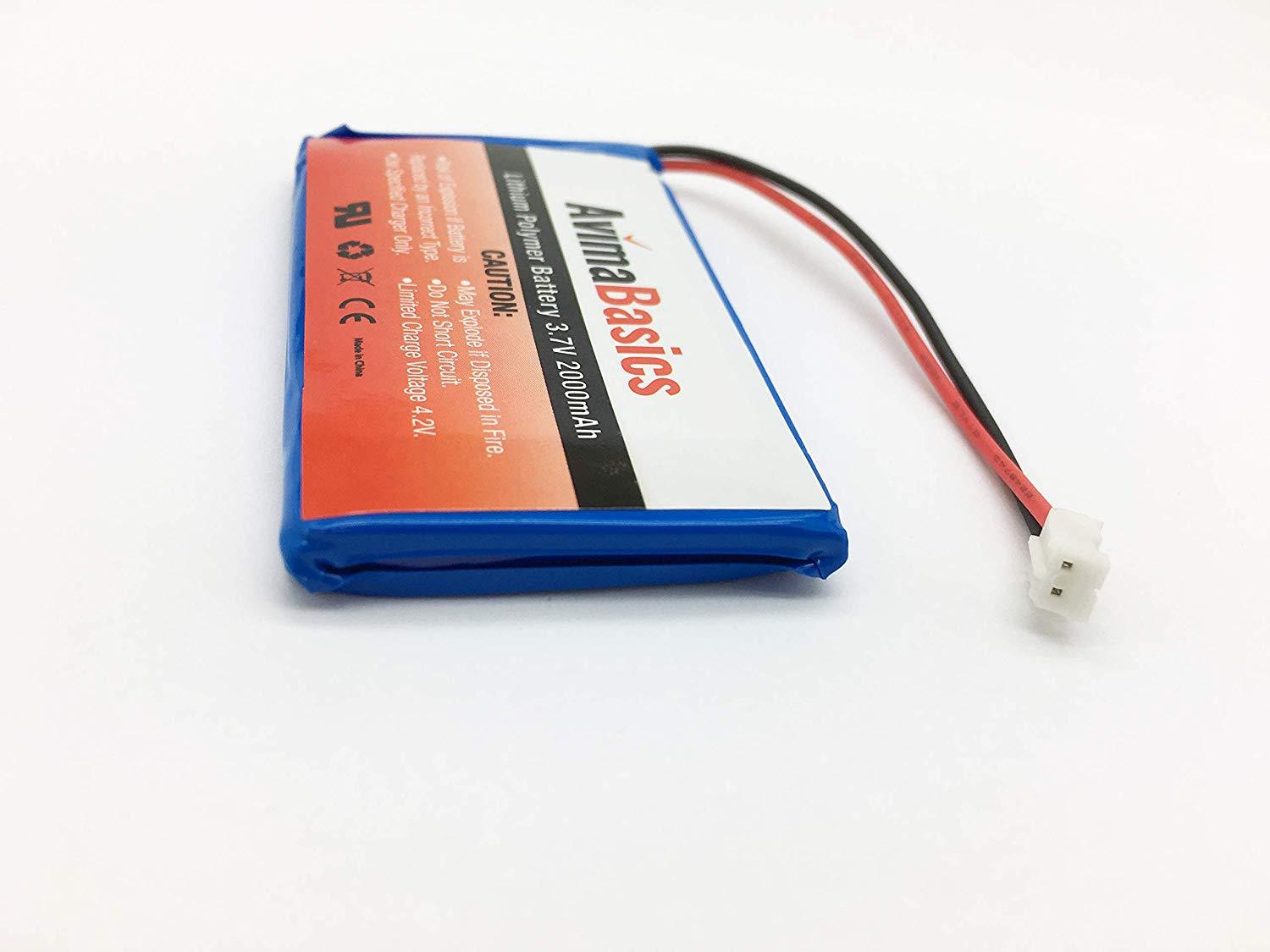Premium Rechargeable Battery - AvimaBasics - Lithium Ion Battery 3.7v 2000mAh gallery