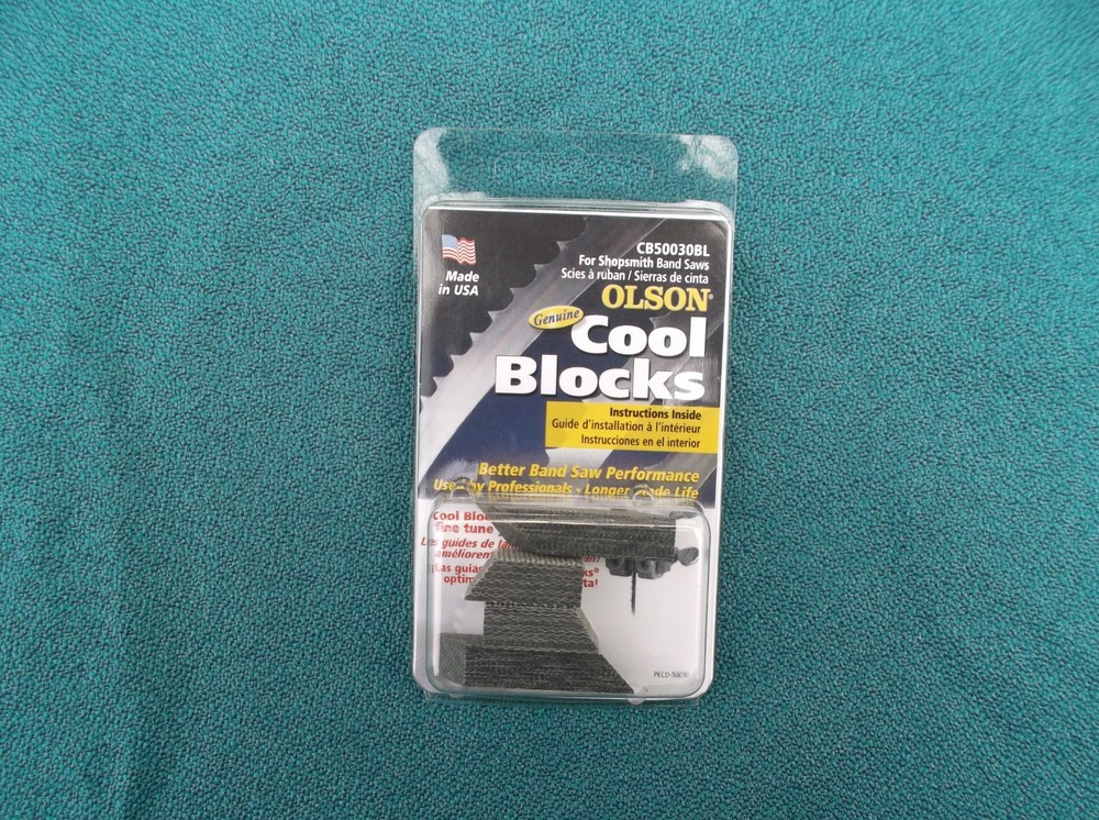 GENUINE OLSON COOL BLOCKS FOR SHOPSMITH 555507 BAND SAW