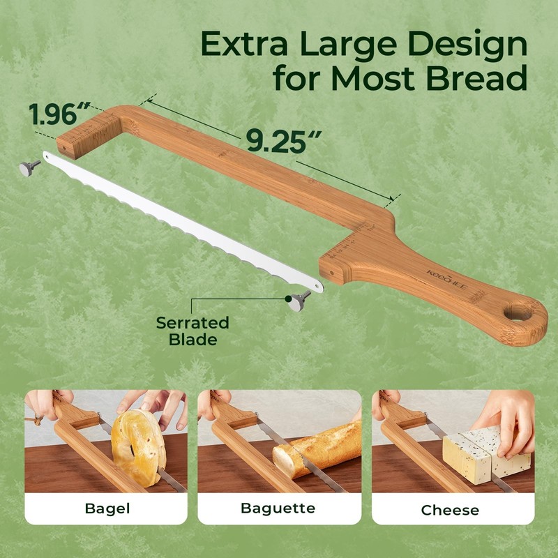 Sourdough Bread – Extra Large Bread Slicer for Homemade Bread with Thickness ... gallery
