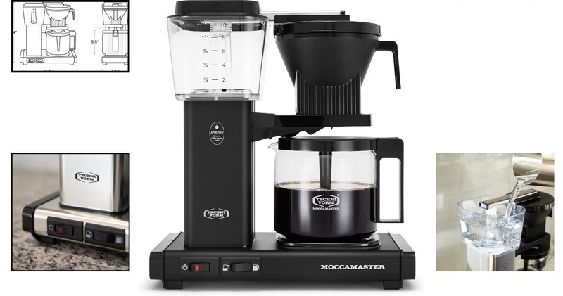 Effortless Brewing with Moccamaster 40 oz Drip Coffee Maker - Quiet & Automatic gallery