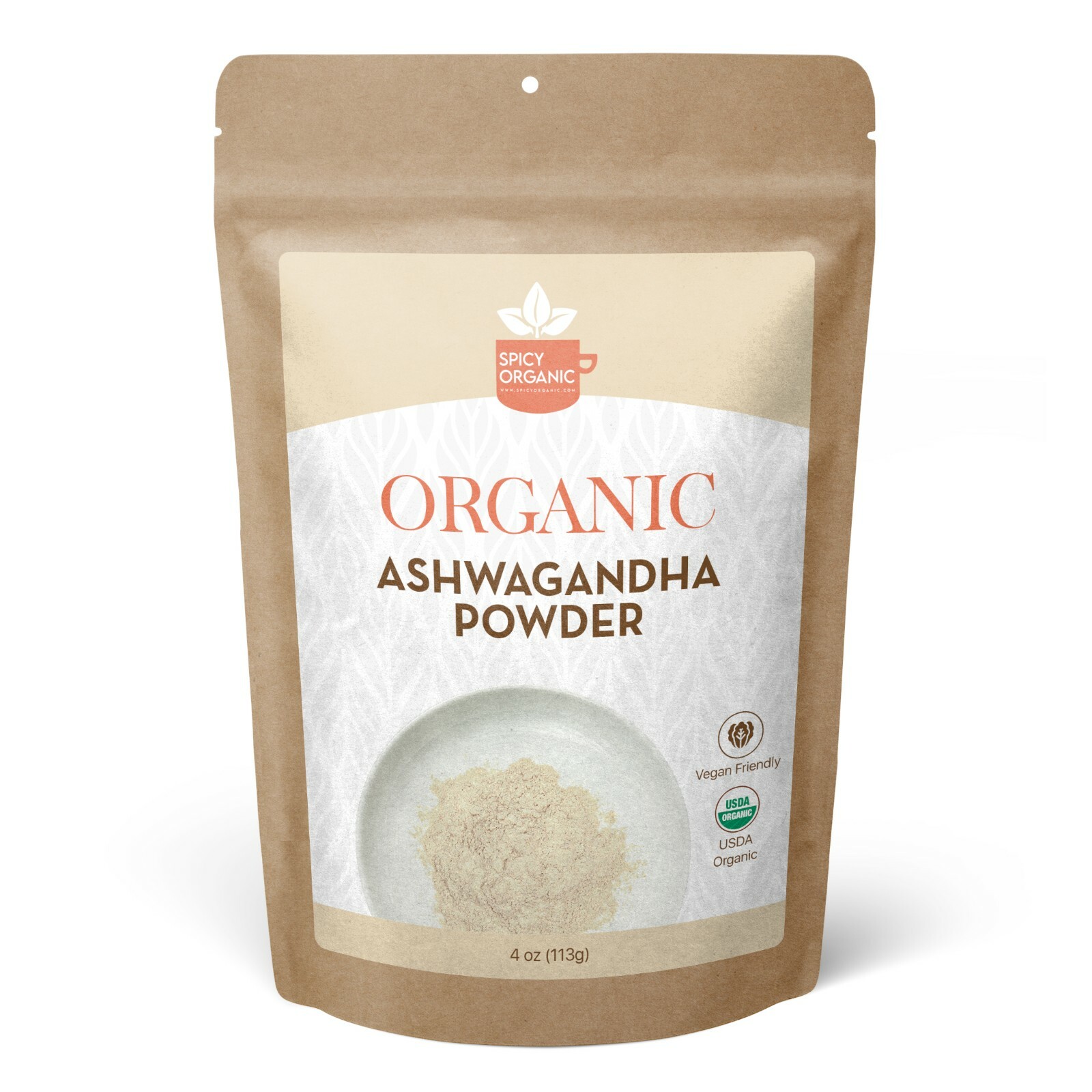 Organic Ashwagandha Root Powder (4 OZ) Non-GMO Raw Ashwagandha Powder for Tea gallery