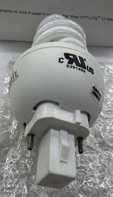 OTT-LITE 13W Lamp SL13B-120 Replacement Spiral CFL Bulb OttLite 5000K Fluorescen gallery