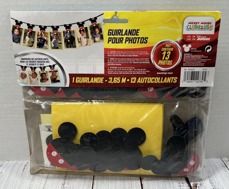 Disney Junior Mickey Mouse Party Decorations Paper Lanterns Photo Garland gallery