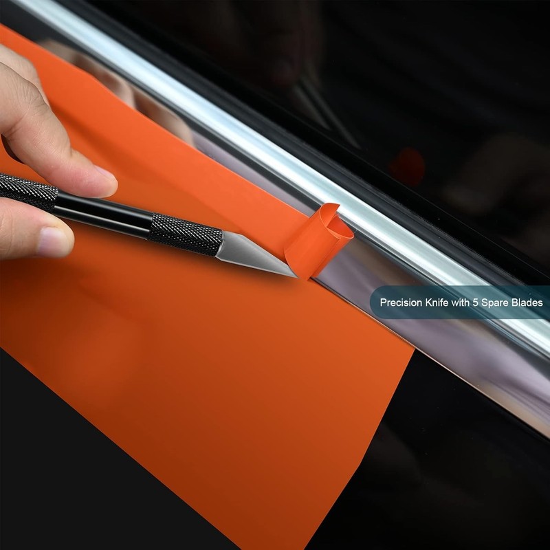 Car Window Tint Installation Kit Vinyl Wrap Tools Squeegee Razor Knife gallery