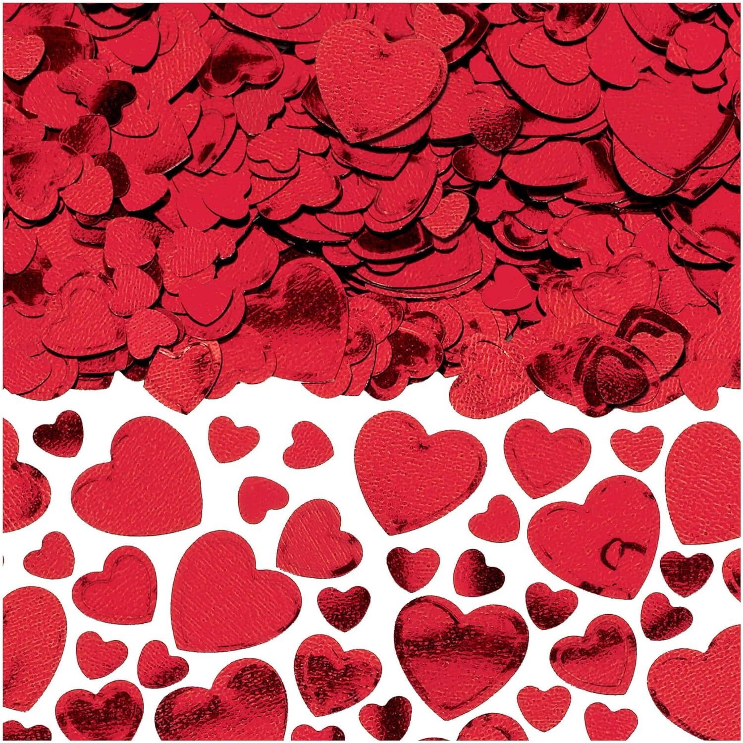 Metallic Hearts Foil Confetti Wedding Valentine's Day Party Decoration 4 COLORS gallery