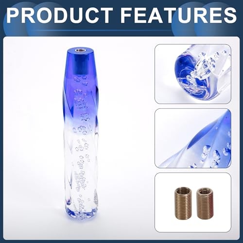 Car Shift Knob Universal for Automatic and Manual Vehicle Gear 25cm Blue gallery