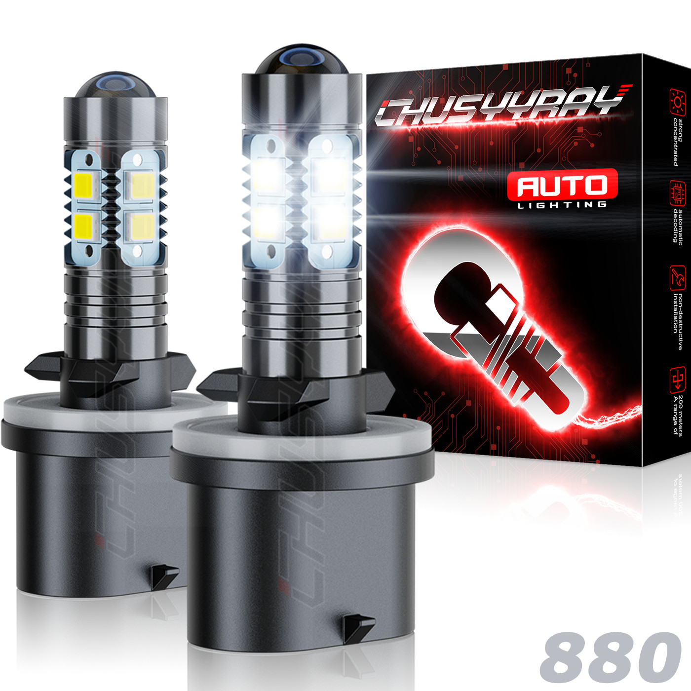 880 LED Headlight For Arctic Cat Crossfire 700 500 600 800 1000 Snowmobile gallery