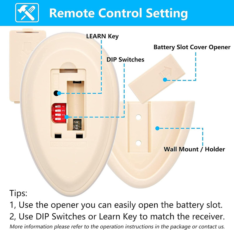 35T1 Replacement Remote for Harbor Breeze Allen Roth Ceiling Fan Remote Control, gallery