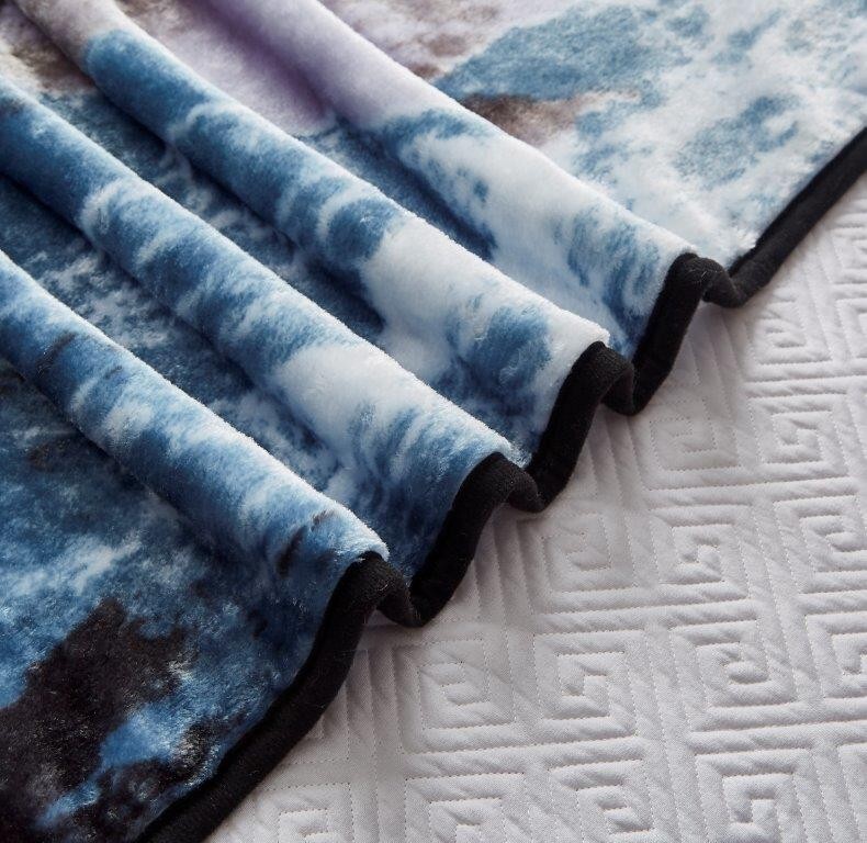 60x80" Wolf Howling Wolves Night Mink Faux Fur Twin Full Queen Throw Blanket gallery