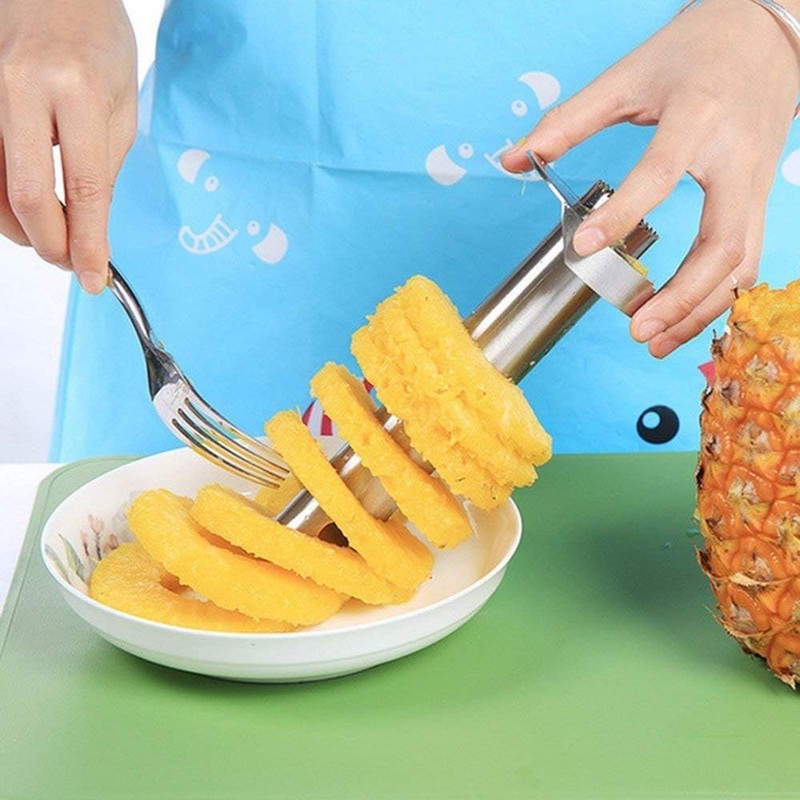 Premium Pineapple Corer and Slicer Tool - Sharp Pineapple Cutter gallery