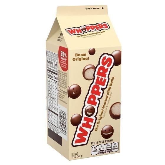WHOPPERS The Original Malted Milk Balls, Movie Snack, Candy 12 oz. USA Stock gallery