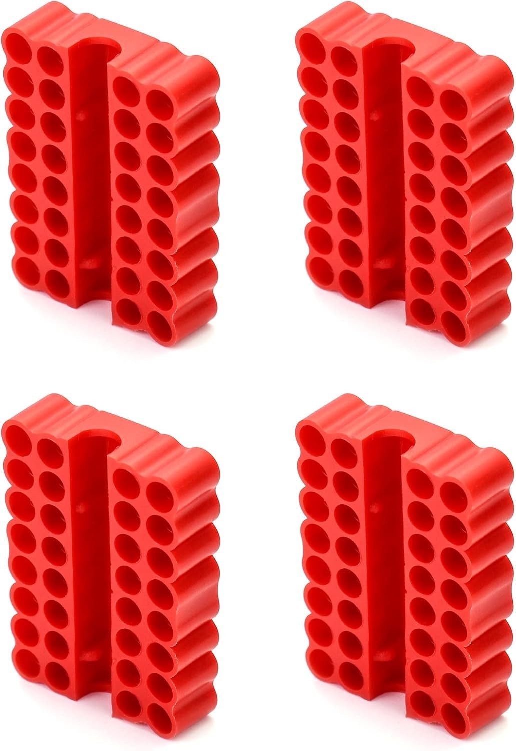 4 Pcs 1/4 Inch Hex Bit Organizer 32 Holes Screwdriver Bit Holder Organizer gallery