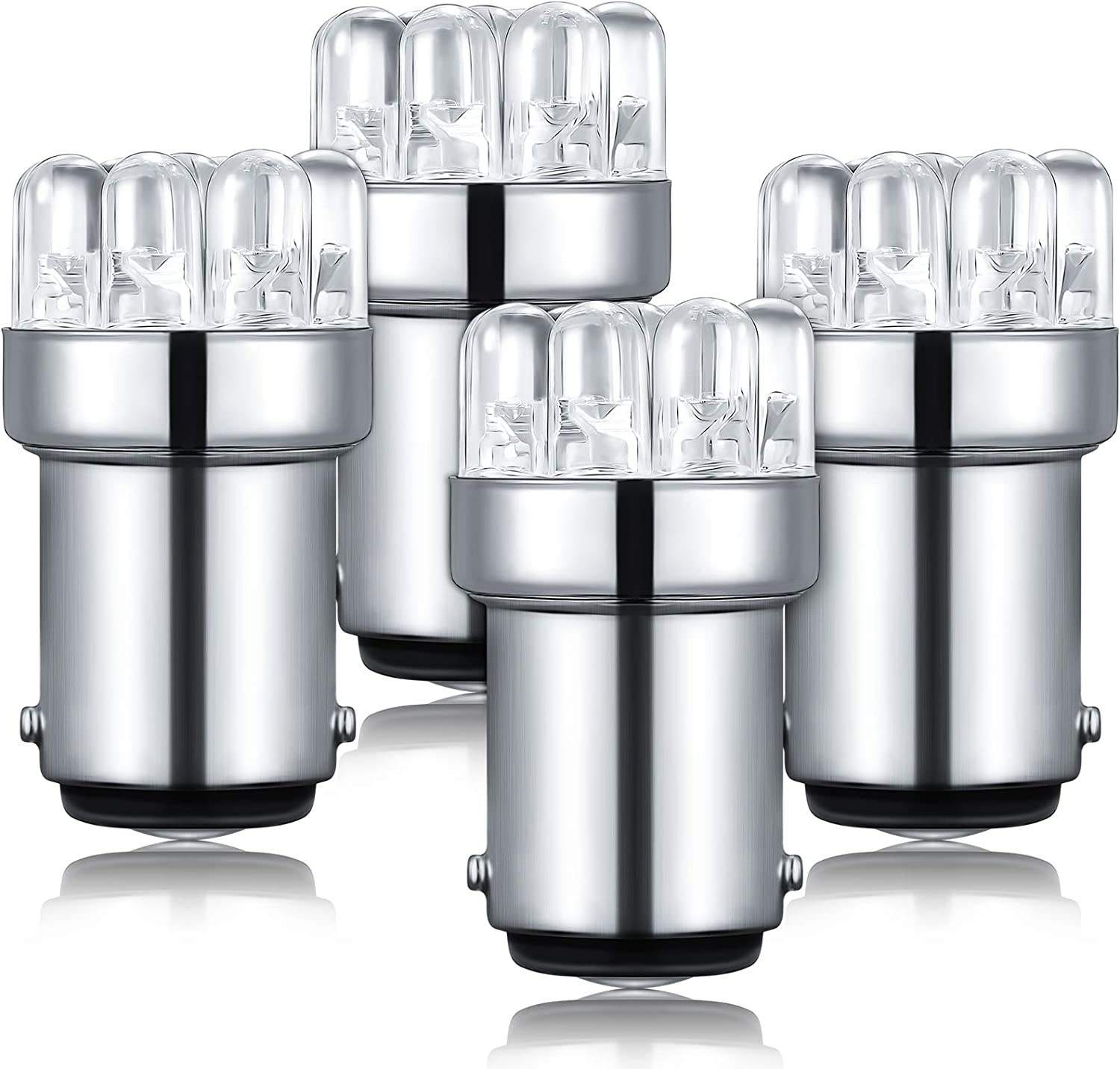 4 Pieces LED 90 Bulb 1004 Marine LED Replacement Bulb BA15D LED Bulb for Boat Na gallery