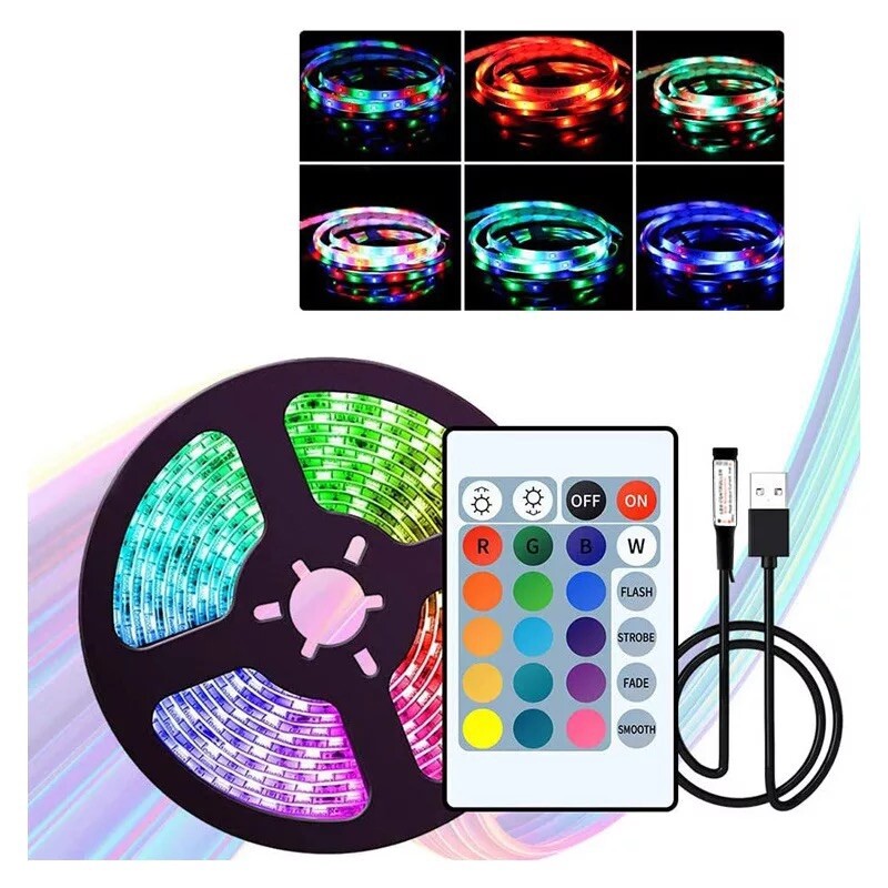 YORMICK One Meter Waterproof LED RGB Strip Lights gallery