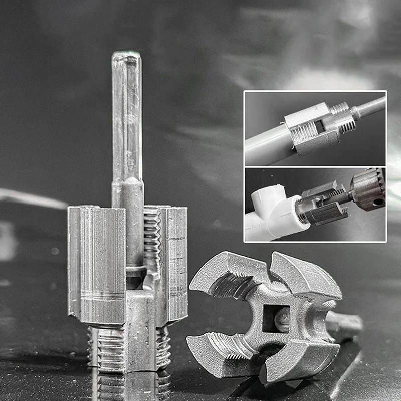 2pcs Integrated Internal & External Pipe Threading-Tool,PVC Pipe Threader Kit gallery