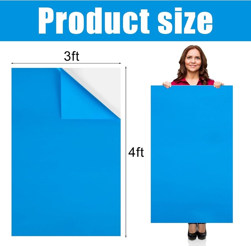 Extra Large Pool Liner Repair Patch 4x3Ft Self-Adhesive Vinyl Pool Patch Repa... gallery