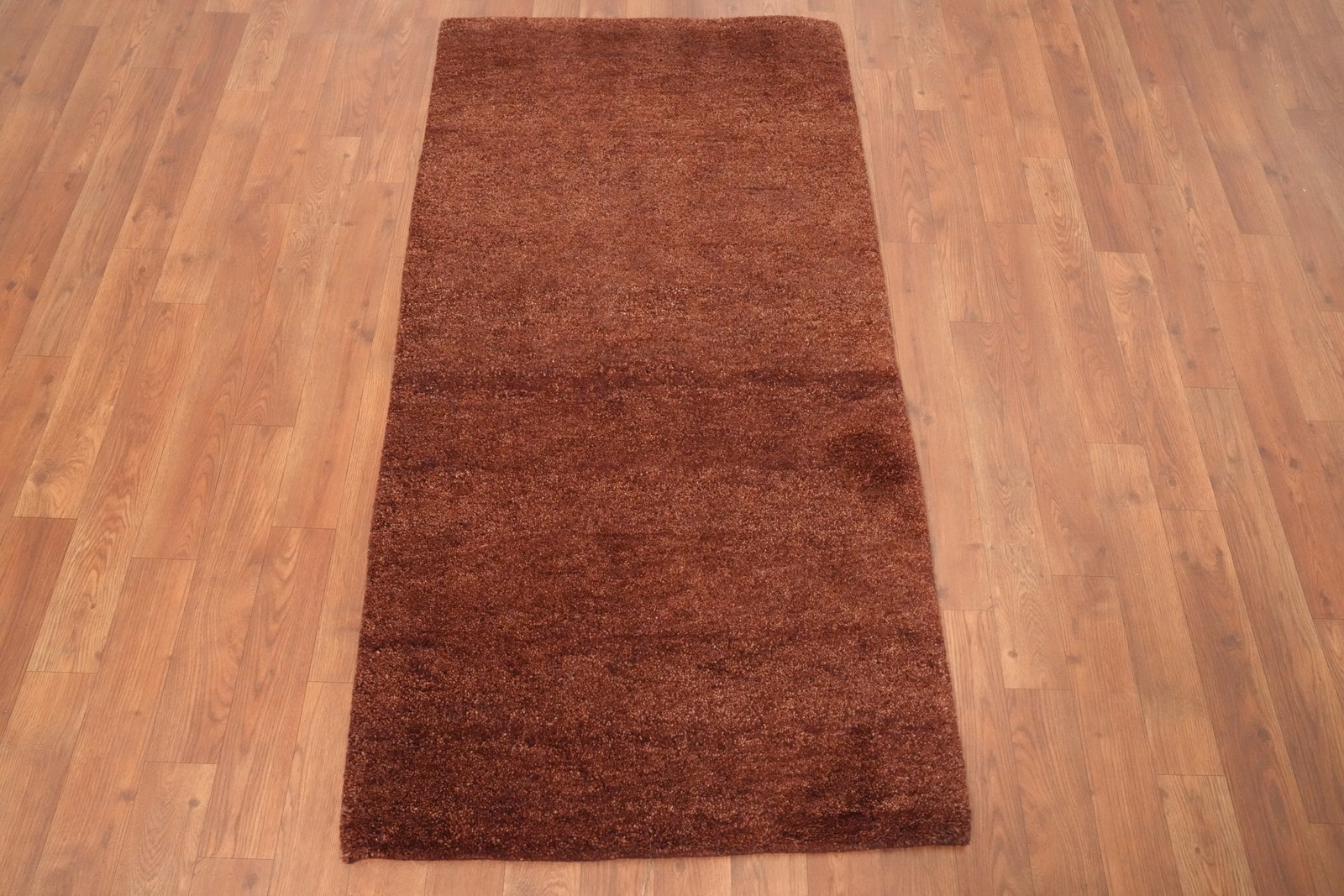 Rust Wool Hand-knotted Runner Rug 2x5 for Natural Aesthetic Appeal Carpet gallery
