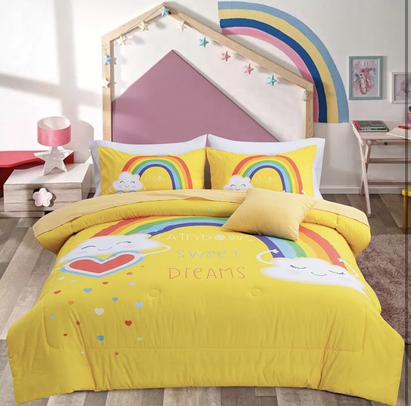 A Nice Night Bedding 6 Pcs Cartoon Rainbow Bedding Set gallery