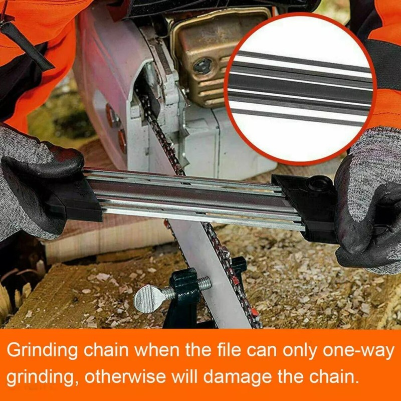 2 IN 1 Chainsaw Teeth Quick Sharpener For Stihl 3/8'' Chain 5/32'' 7/32'' 3/16'' gallery