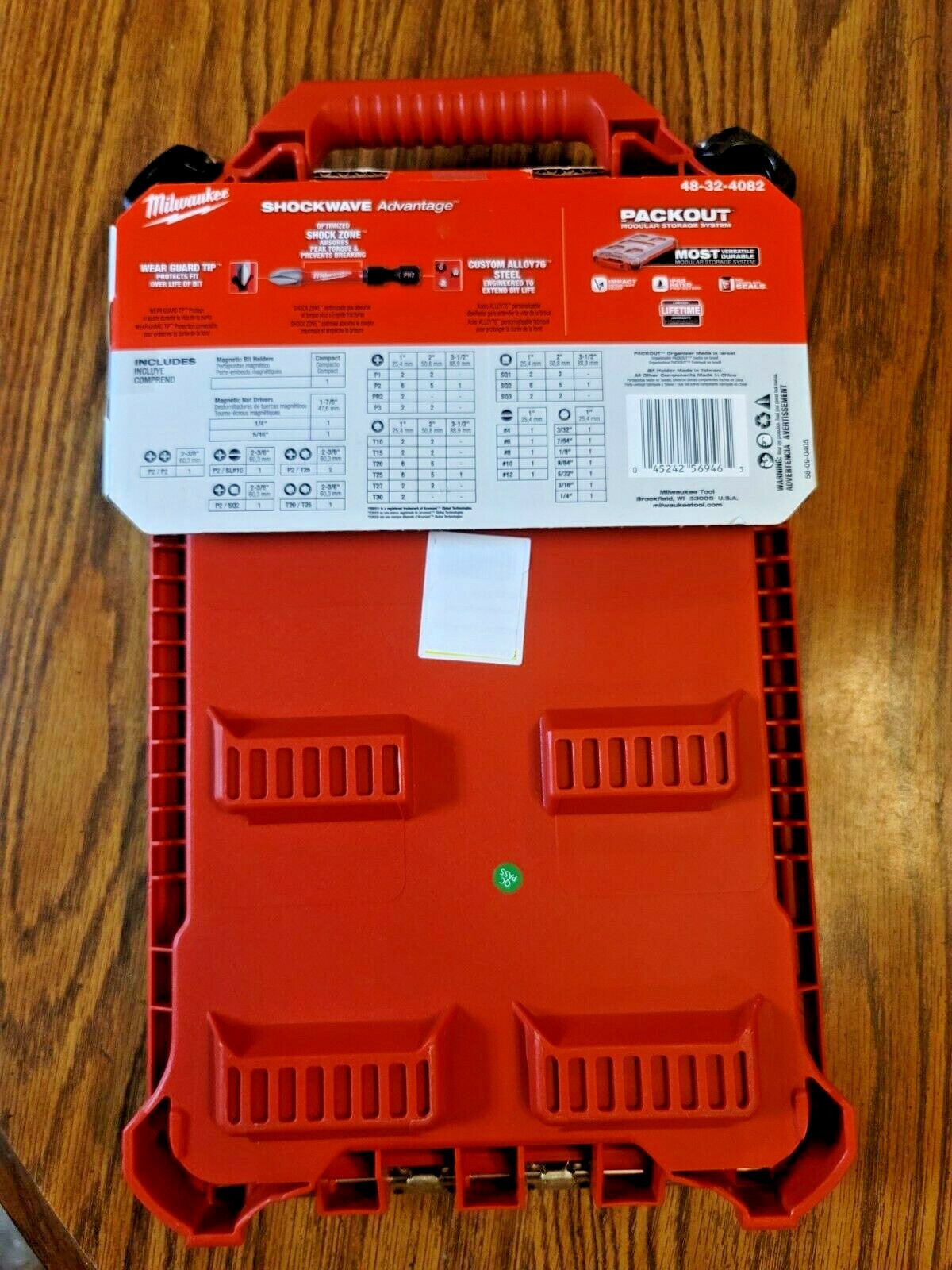 Milwaukee 100pc Shockwave Impact driver Bit Set w/ Packout Box Combo #48-32-4082 gallery
