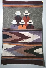 Handmade Wool Peruvian Tapestry The Gossips Andean Folk Art Wall Decor 2′ By 3′