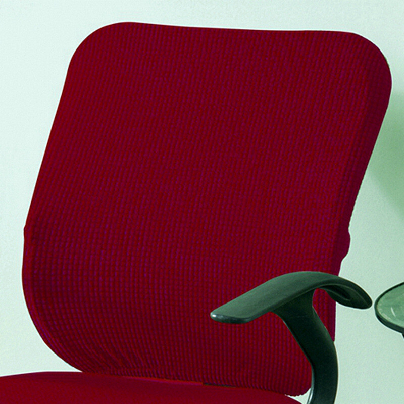 Solid Color Stretchy Waterproof Chair Back Covers Office Seat Back Slipcover New gallery