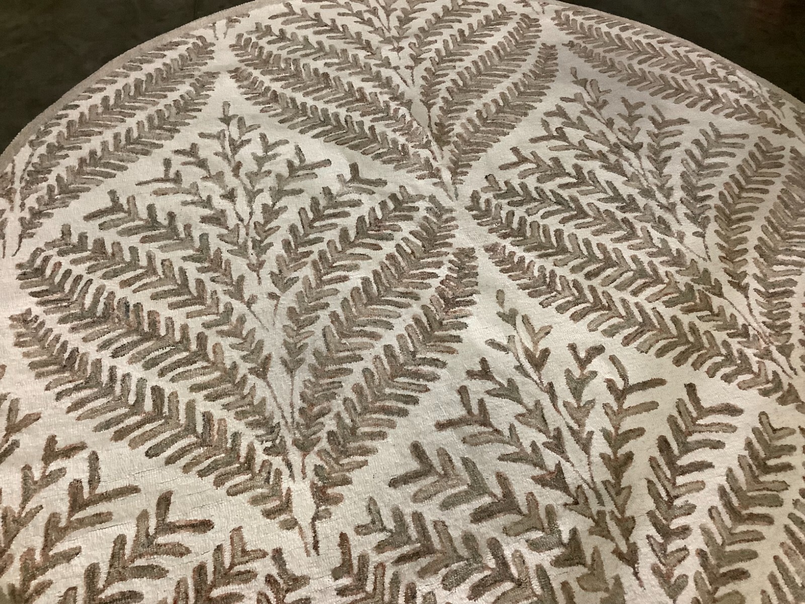 IVORY / BROWN 9'-0" x 9'-0" Back Stain Rug, Reduced Price 1172670652 CPR208T-9R gallery