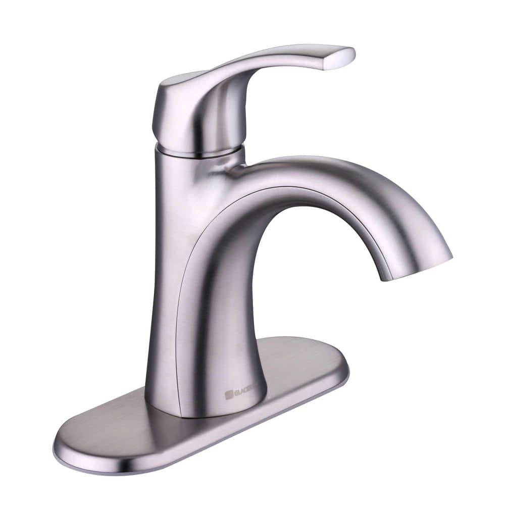 Glacier Bay Arnette Single Handle Single Hole Bathroom Faucet in Brushed Nickel gallery