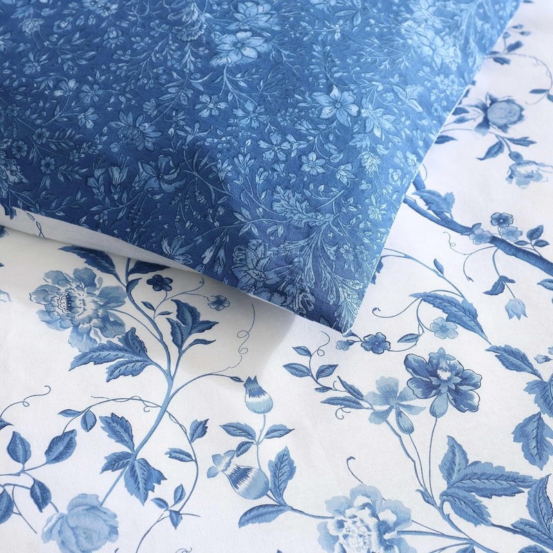 Queen Comforter Set, Soft & Reversible Cotton Bedding, Medium Weight for Rou... gallery
