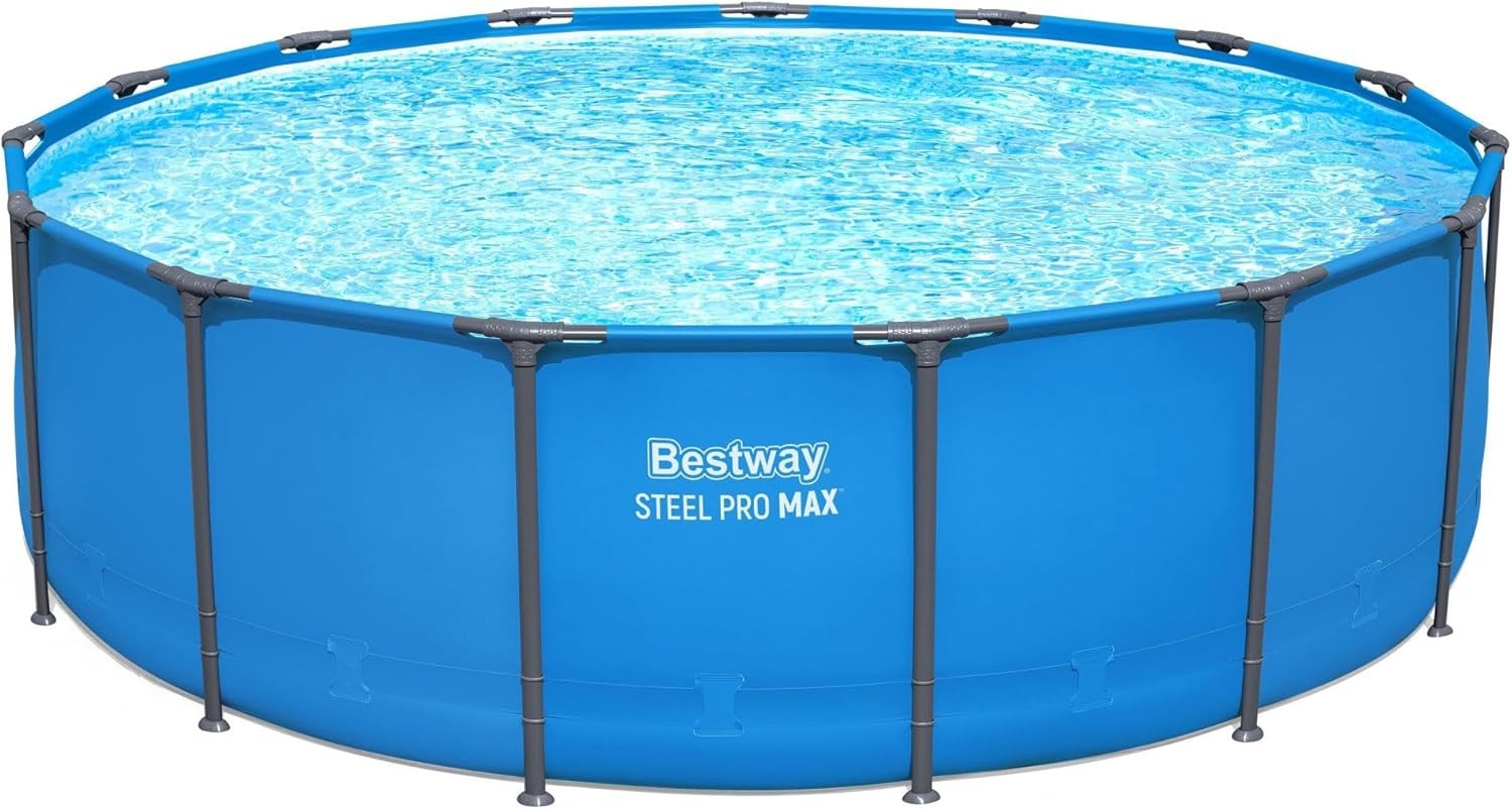 Above Ground Pool, 15ft x 48in Steel Pro MAX Round Metal Frame, Pool Only,2 Pack gallery
