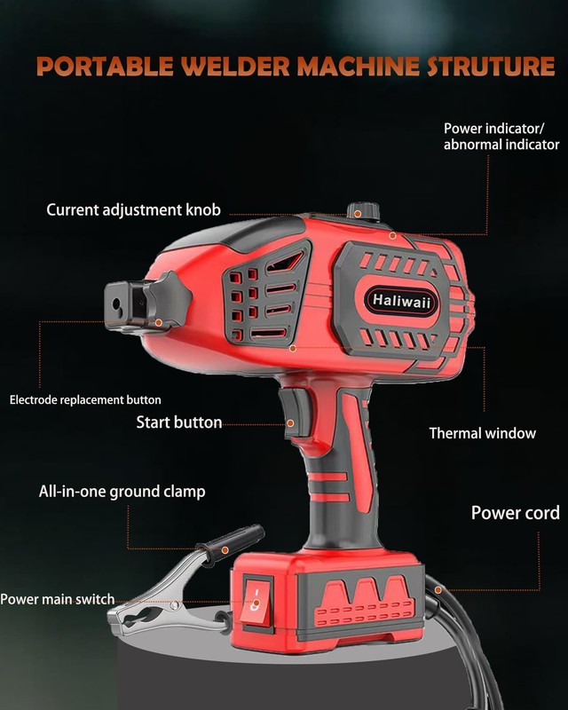 Portable Hand held Welding Machine for Metal, 20-120A 110V Welding Machine wi... gallery
