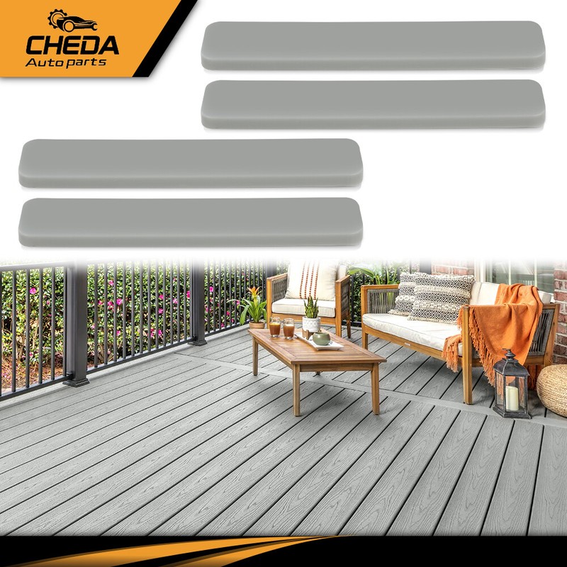 4 Pack Composite Decking boards End Cap Set Kit 5.5” Multi Colour gallery