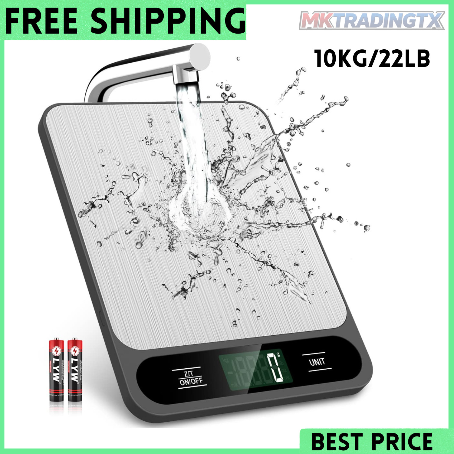 Food Scale, 10kg/22lb Digital Kitchen Scale Weight Grams and Ounces for Baking gallery