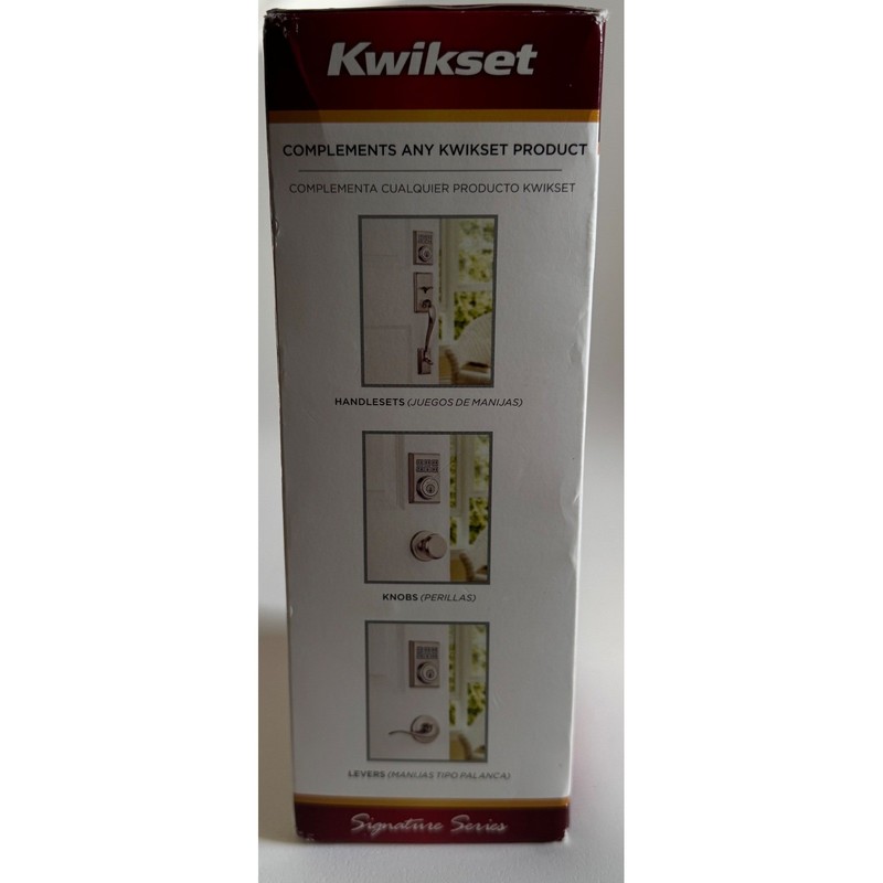 Kwikset SmartCode Signature Series Touchpad Electronic Deadbolt Satin Nickel gallery