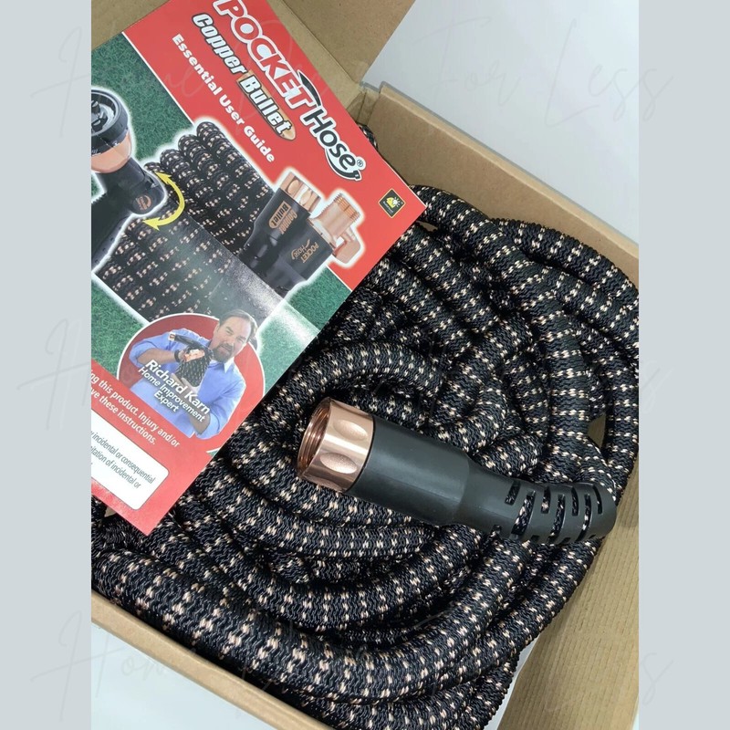 Pocket Hose Copper Bullet with Sprayer Expandable Garden Hose 650psi - ALL SIZES gallery