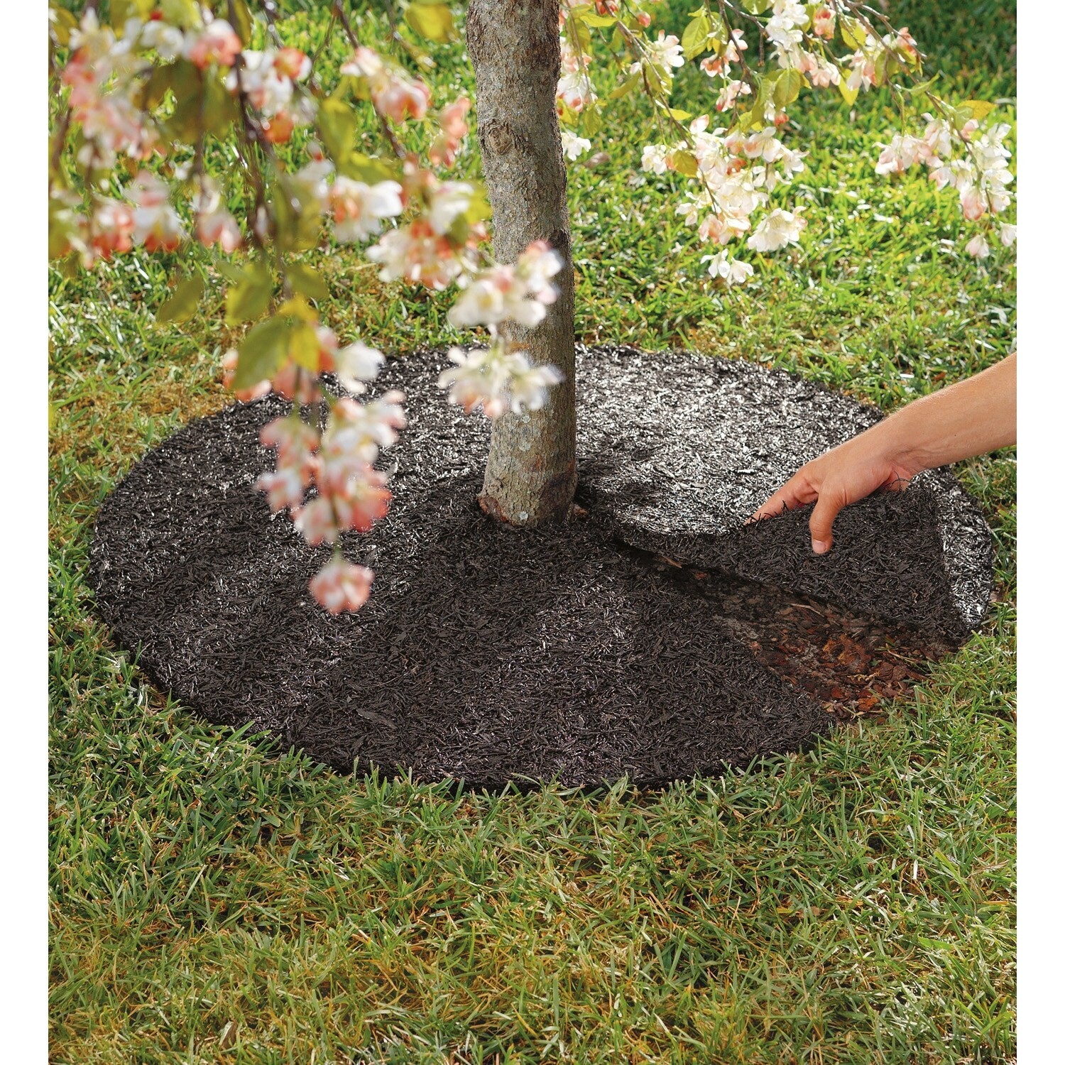 Permanent Mulch Recycled Rubber Tree Ring gallery