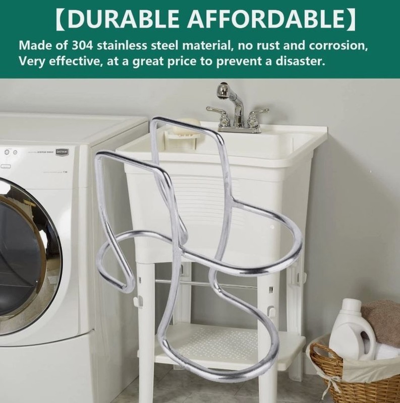 Easy to Install Washing Machine Flexible Drain Hose Holder / Stabilizer Hook gallery