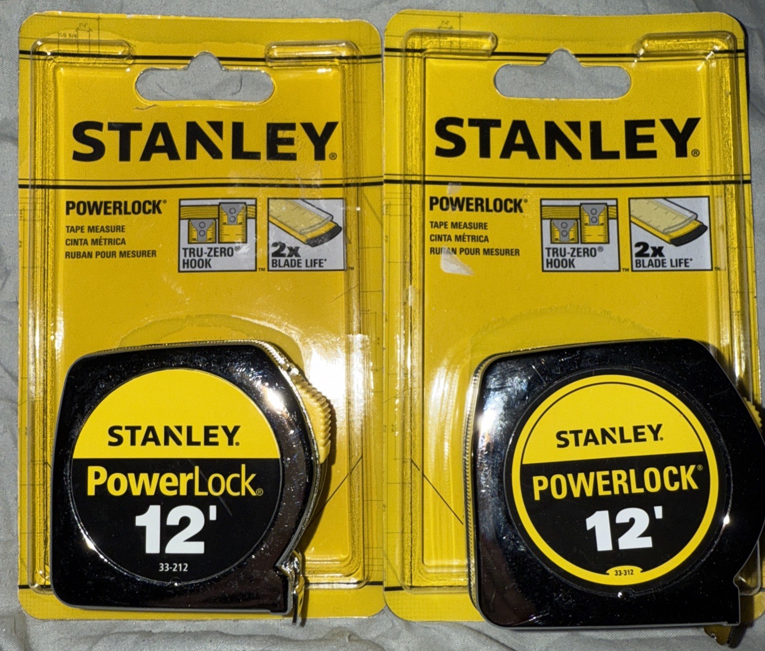 2 - Stanley PowerLock 12 ft. L X 0.5 in. W Tape Measure (33-212) gallery