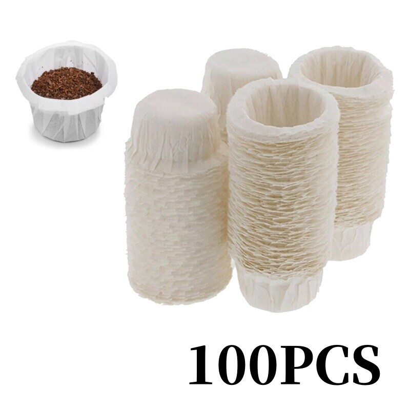 100Pcs Disposable Coffee Paper Filters Count K Cup Filters for Single Serve NEW gallery