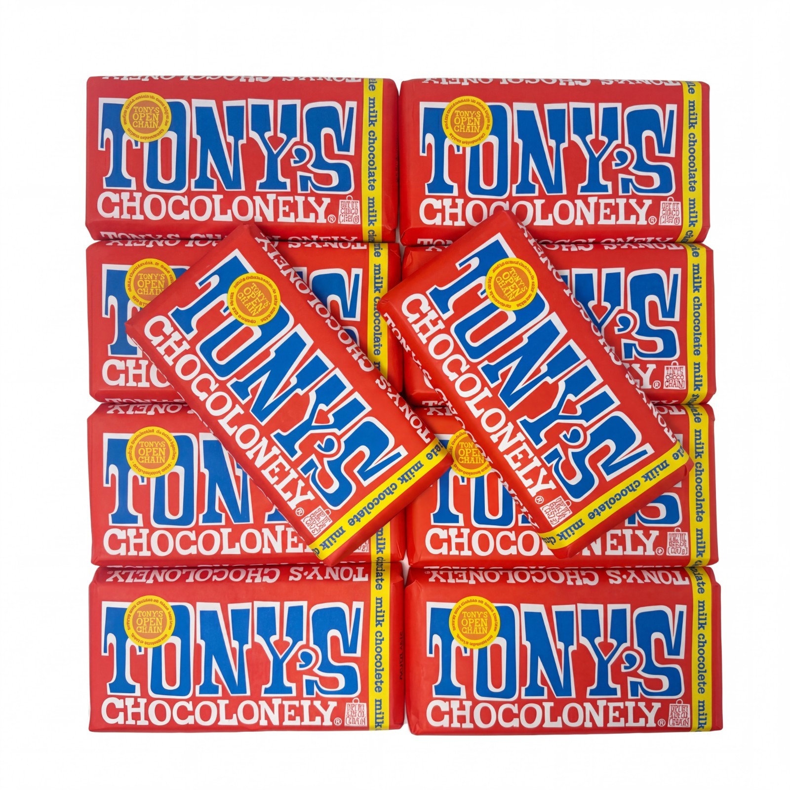 10 Tony’s Chocolonely Milk Chocolate Bars , 6.35 oz Each , Best By 3/26/27 gallery