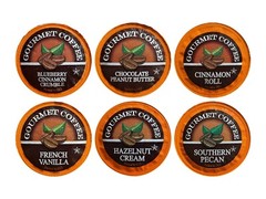 Coffee Lovers Single Serve Coffee Sampler, Six Flavors (6 cups per flavor) 36