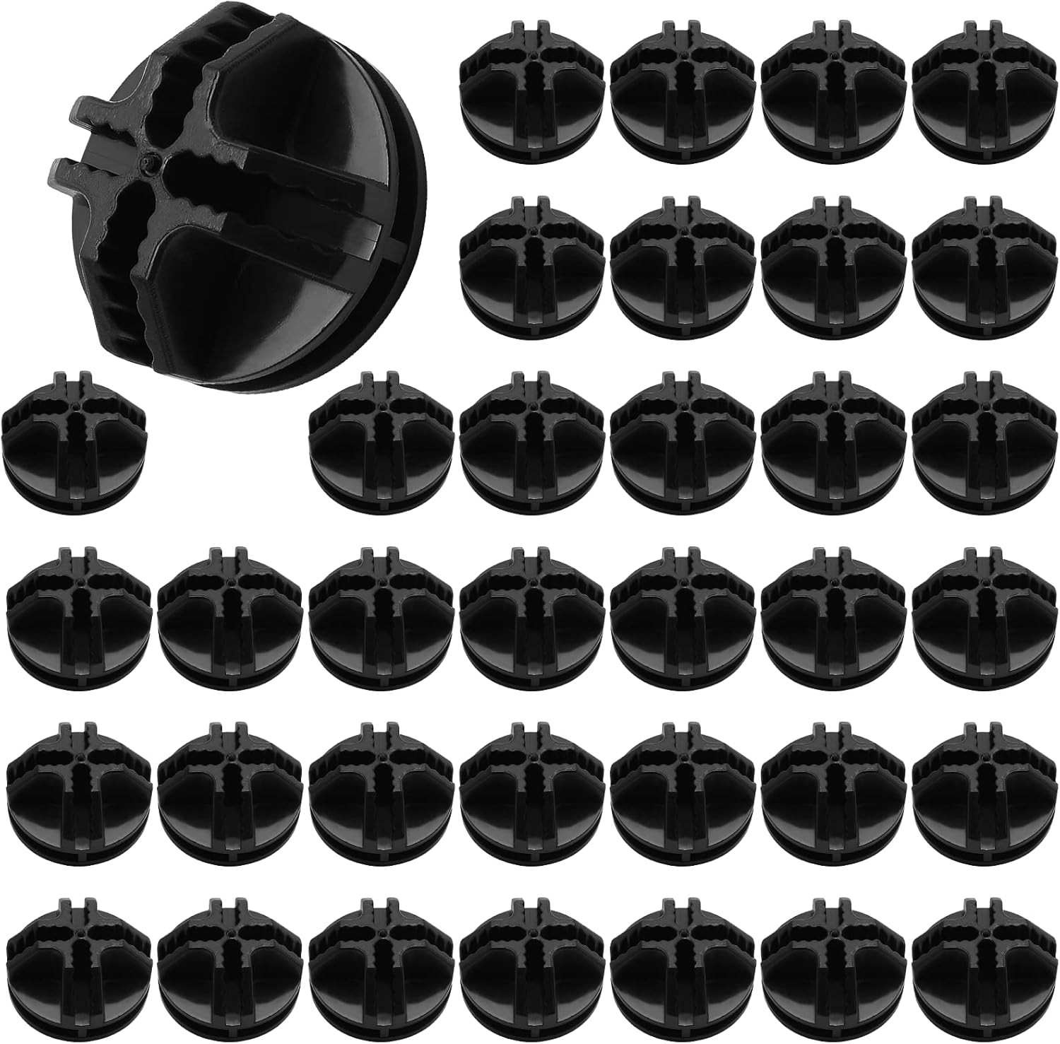36 Pcs Wire Cube Plastic Connectors for Cube Storage, Black Modular Closet Organ gallery