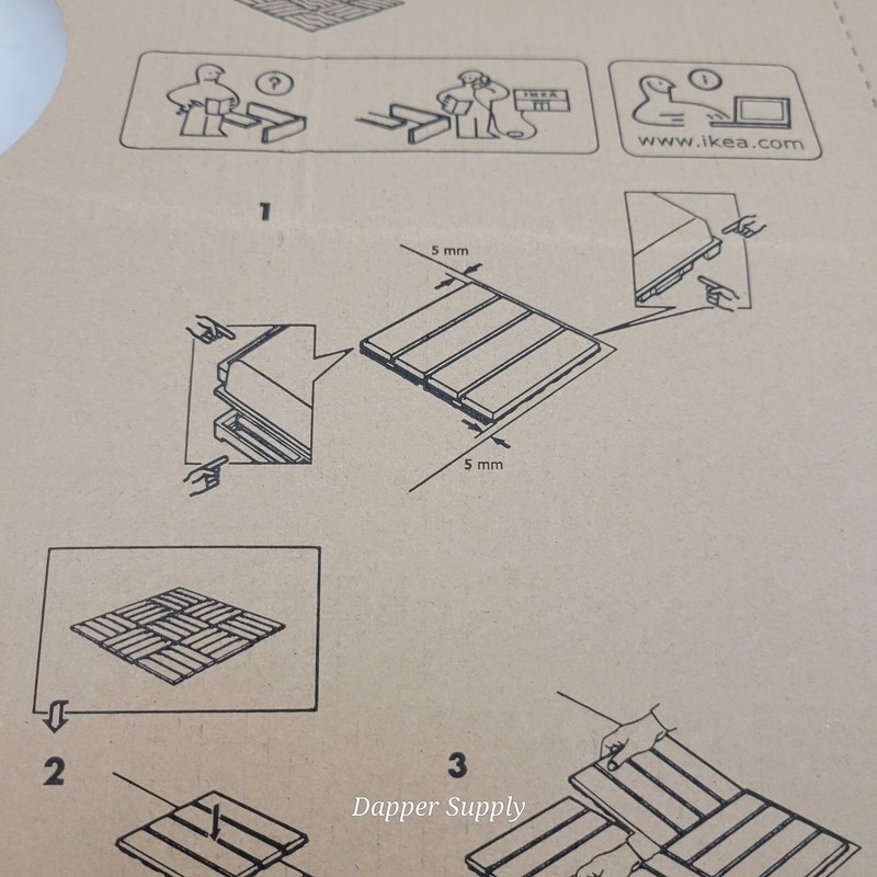 IKEA RUNNEN Decking Dark Gray Floor 902.381.11 (1 Single Replacement Piece) gallery