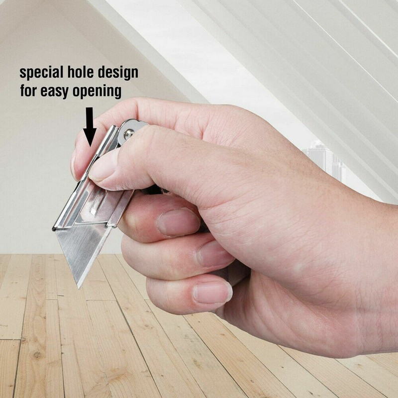 WORKPRO3PC Stainless Steel Utility Knife/3PC Aluminum Mini Folding Utility Knife gallery