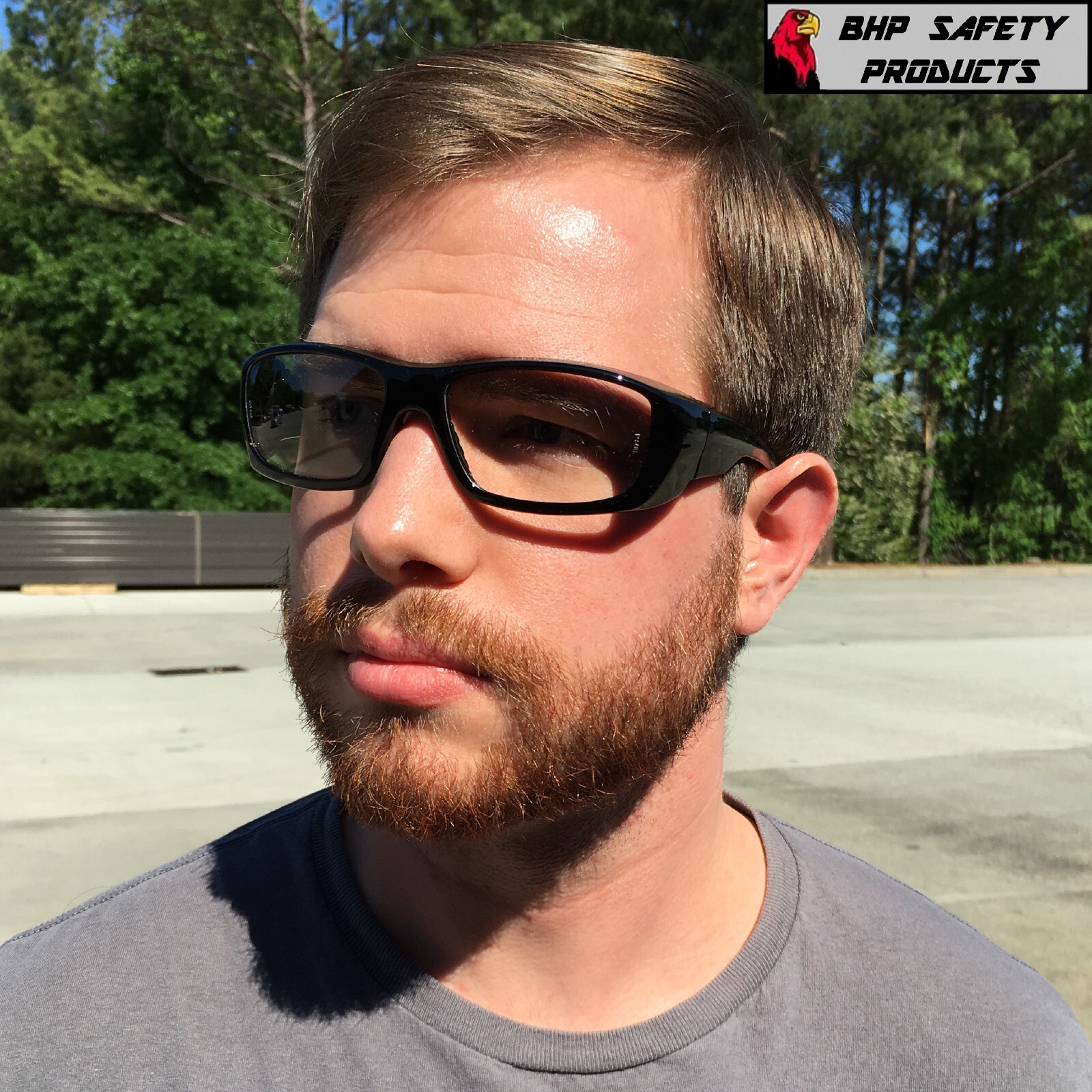 PYRAMEX EMERGE FULL MAGNIFYING READER SAFETY GLASSES GRAY OR BLACK FRAMES Z87+ gallery