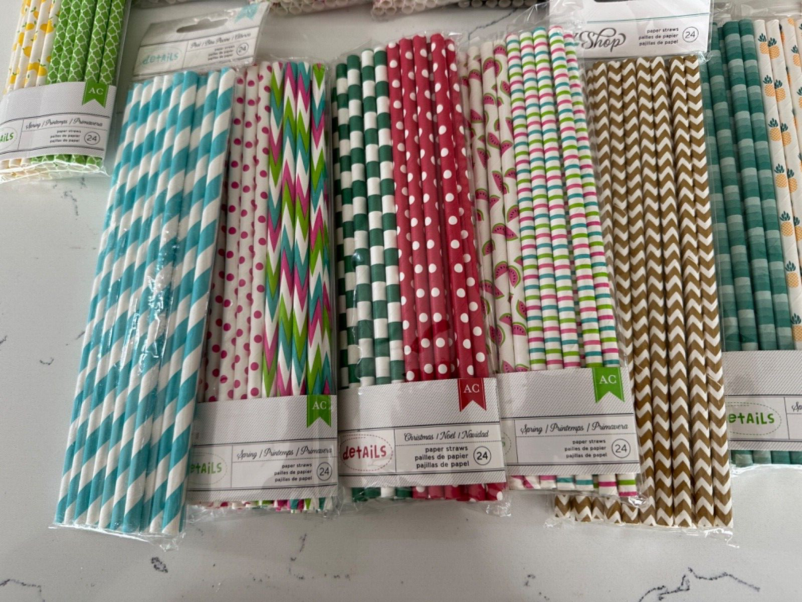 American Craft/Recollections Paper Straws Multi Colors Party Weddings You Choose gallery