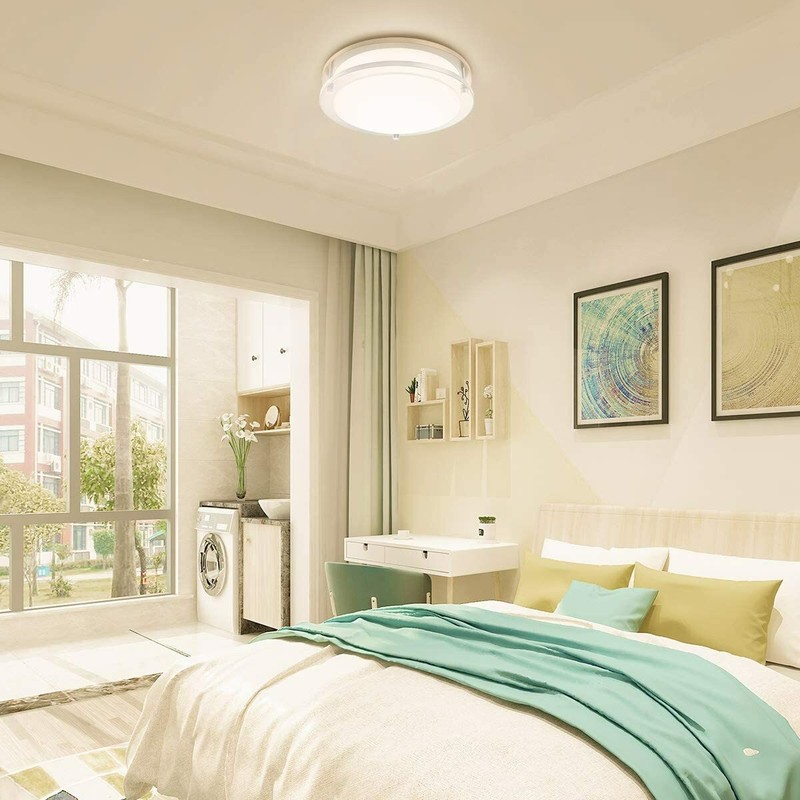 12'' 2Pack Dimmable LED Ceiling Light Fixture for Kitchen Bathroom Damp Location gallery